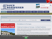 Tablet Screenshot of mach-nordferien.de